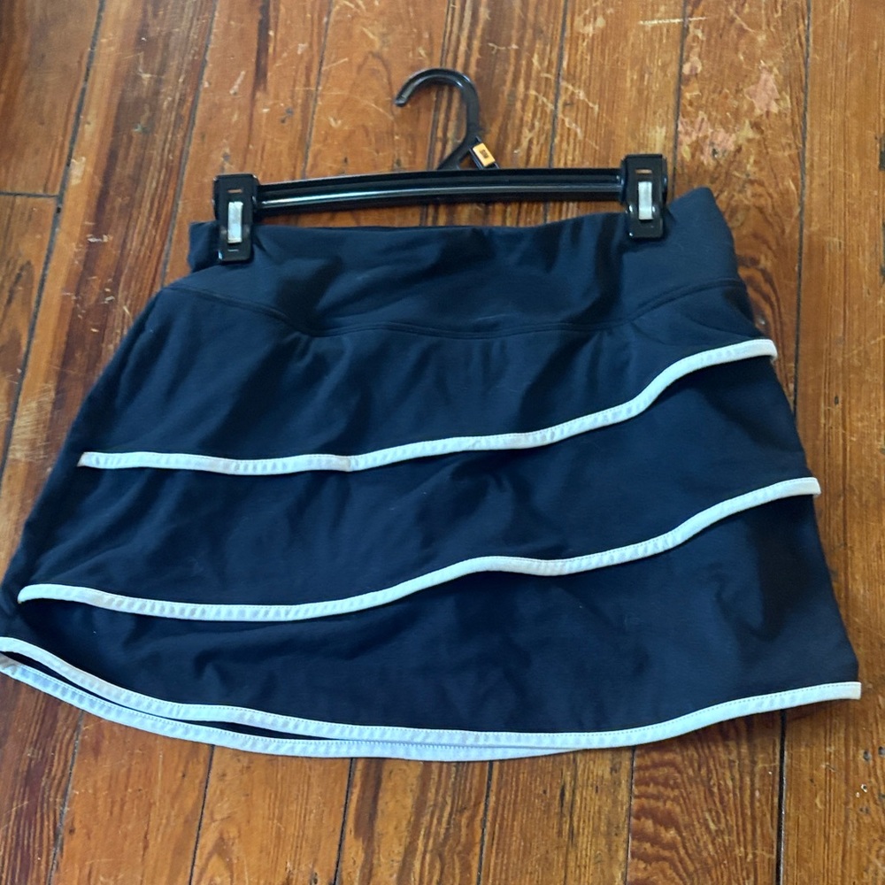 BCG Black Mini Skirt with White Trim
